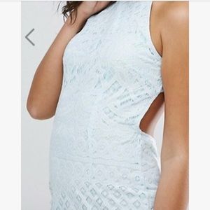 Club L lace midi dress with open back